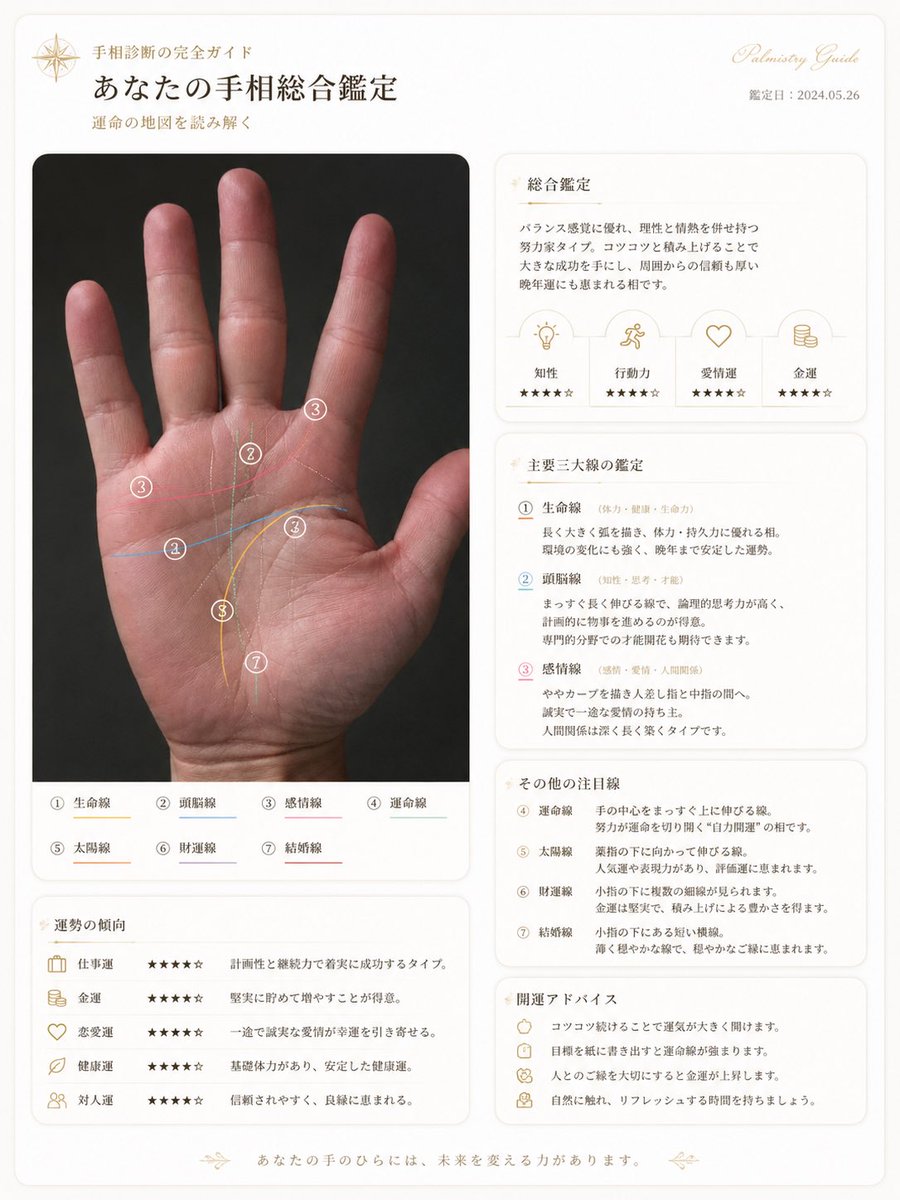 mitubaGIN's tweet photo. 手相占いしてみた
♯手相占い
♯ChatGPT
当たってる? https://t.co/PN6V27cxs1