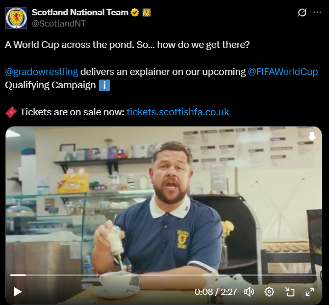 IANdrewDiceClay's tweet photo. Only two wrestlers have appeared in World Cup video announcements for their countries.

Mistico and Grado. You arent playing the same game as these boys, lads. https://t.co/wqxRM9Ysiz