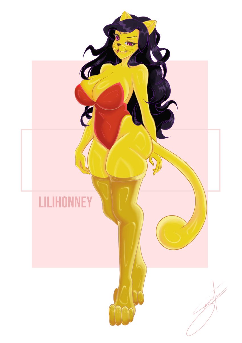 ssinistra's tweet photo. Una hermosa gatita de miel para celebrar a la deliciosa @lilihoney69 ❤️

#digitlart #vtuberlatam #streamer https://t.co/Z3XiGMLwoN