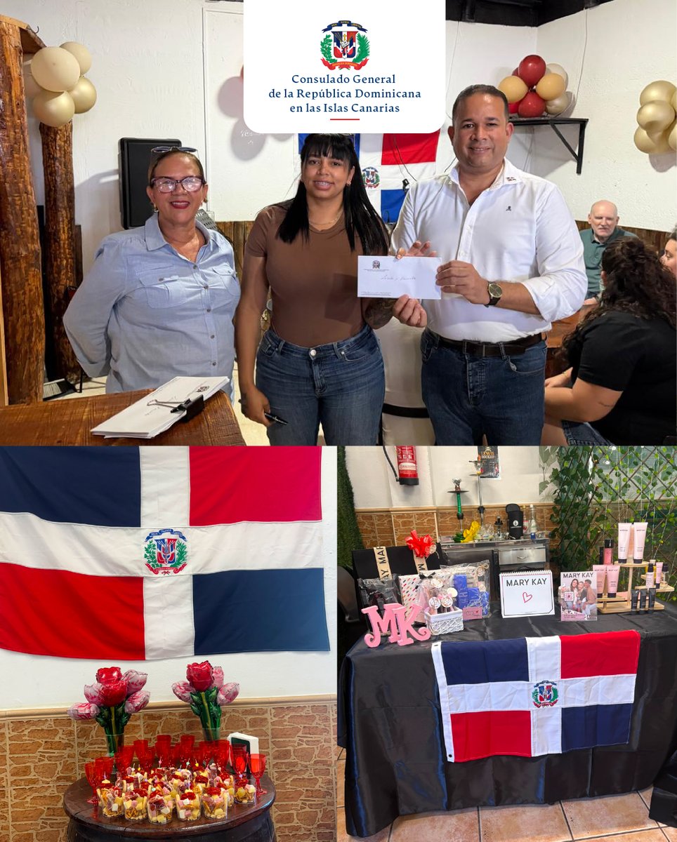 rdencanarias's tweet photo. El Consulado General de la RD en las Islas Canarias celebró el Día de las Madres junto a la comunidad dominicana, con jornadas en el sur (Bar de Deivi) y en La Laguna (Bar Diosiris). Gracias a todas las madres por acompañarnos. https://t.co/XXyv4sgoaY