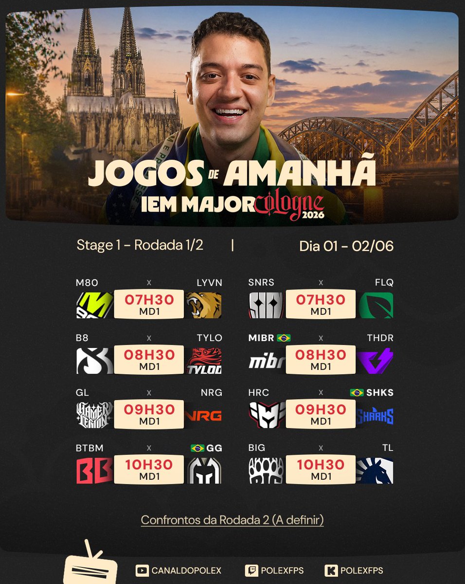 polexoficial's tweet photo. Jogos de amanhã (apenas os primeiros, depois tem segunda rodada hihi) https://t.co/v78DJQgYc2