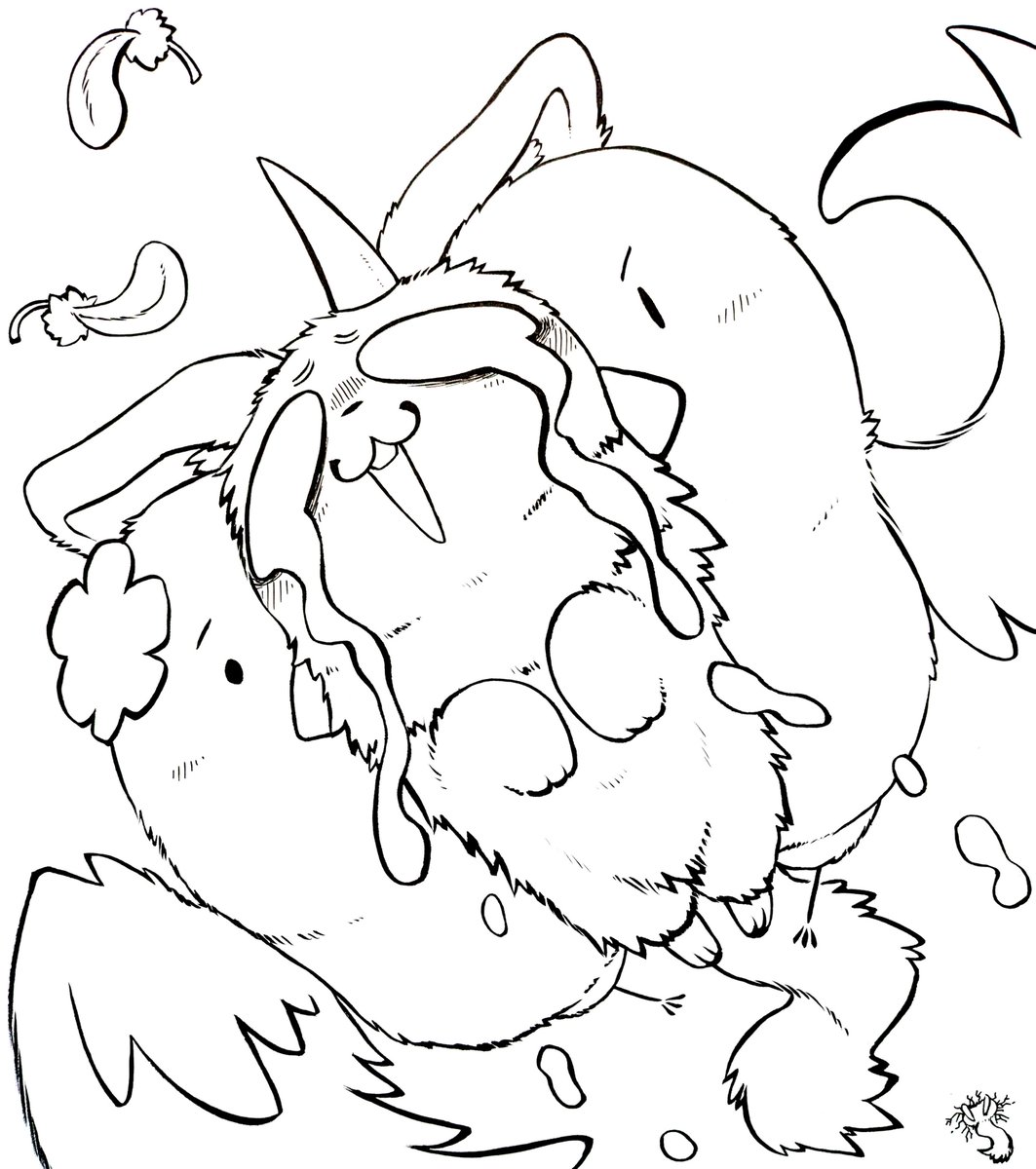 線画🐦 