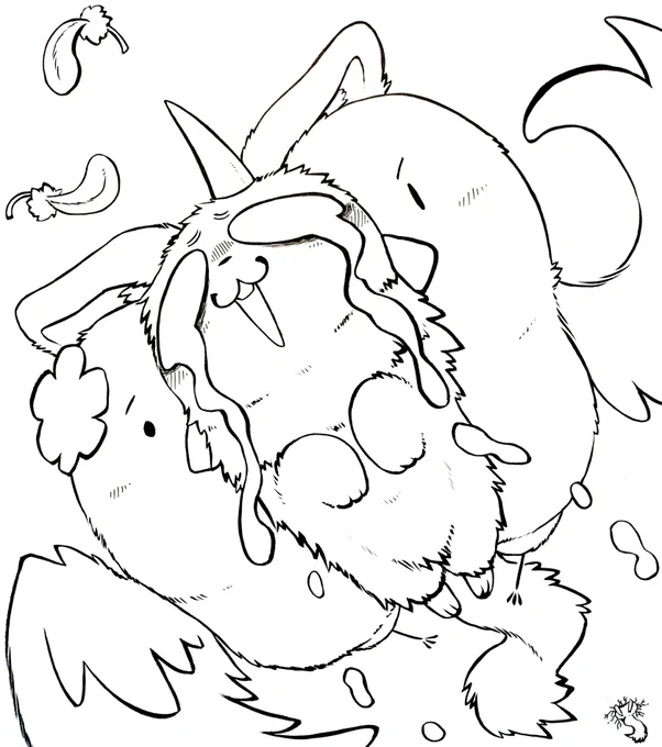 線画🐦 