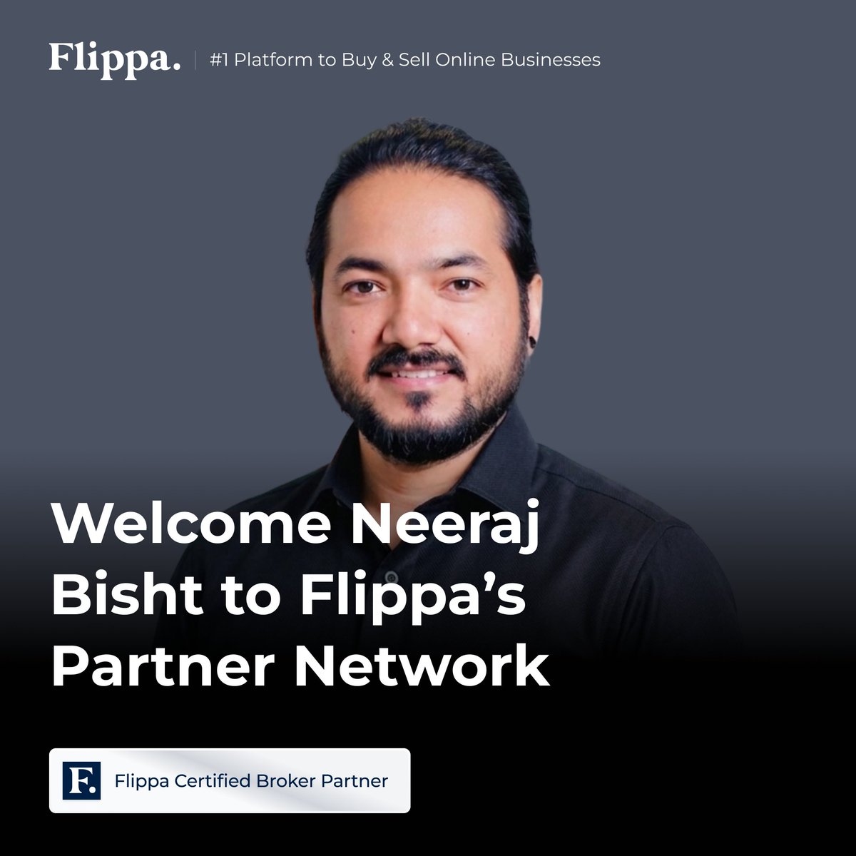 Flippa's tweet photo. Welcome to the Flippa family, Neeraj Bisht, M&amp;A Partner Broker! 🚀

What advice does Neeraj share with anyone looking to exit? Don’t sell out of impatience.

Connect with Neeraj today 👉 https://t.co/99QMe5ldVN

#Flippa #M&amp;A #BusinessExit #SaaS #Entrepreneurship #BusinessBroker https://t.co/eeT3YpfkMq