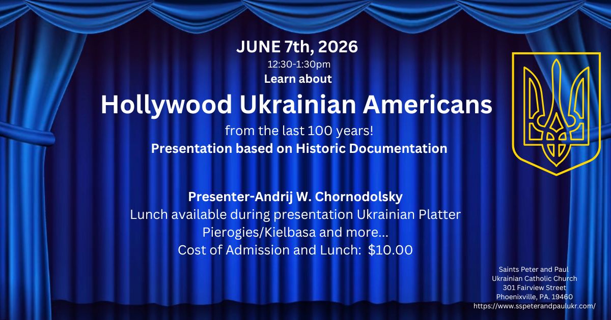 closetheloop's tweet photo. Happening in #Phoenixville ~ Kielbasa and Pierogi Lunch &amp; Learn ~ Hollywood Ukrainian Americans, only $10 this Sunday! https://t.co/fCl2fznFvO