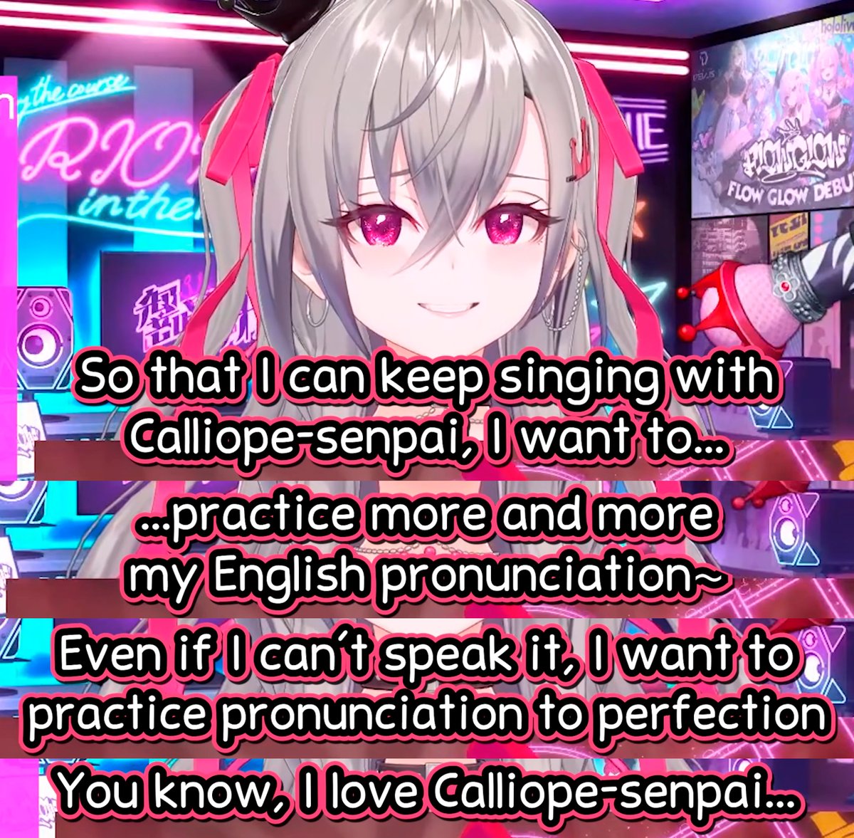 DeadBeatsZone's tweet photo. Riona really admires Calli. She says she wants to work hard to improve her english pronunciation and become Calli's business partner, just like MiComet. https://t.co/UM6NMdqebU