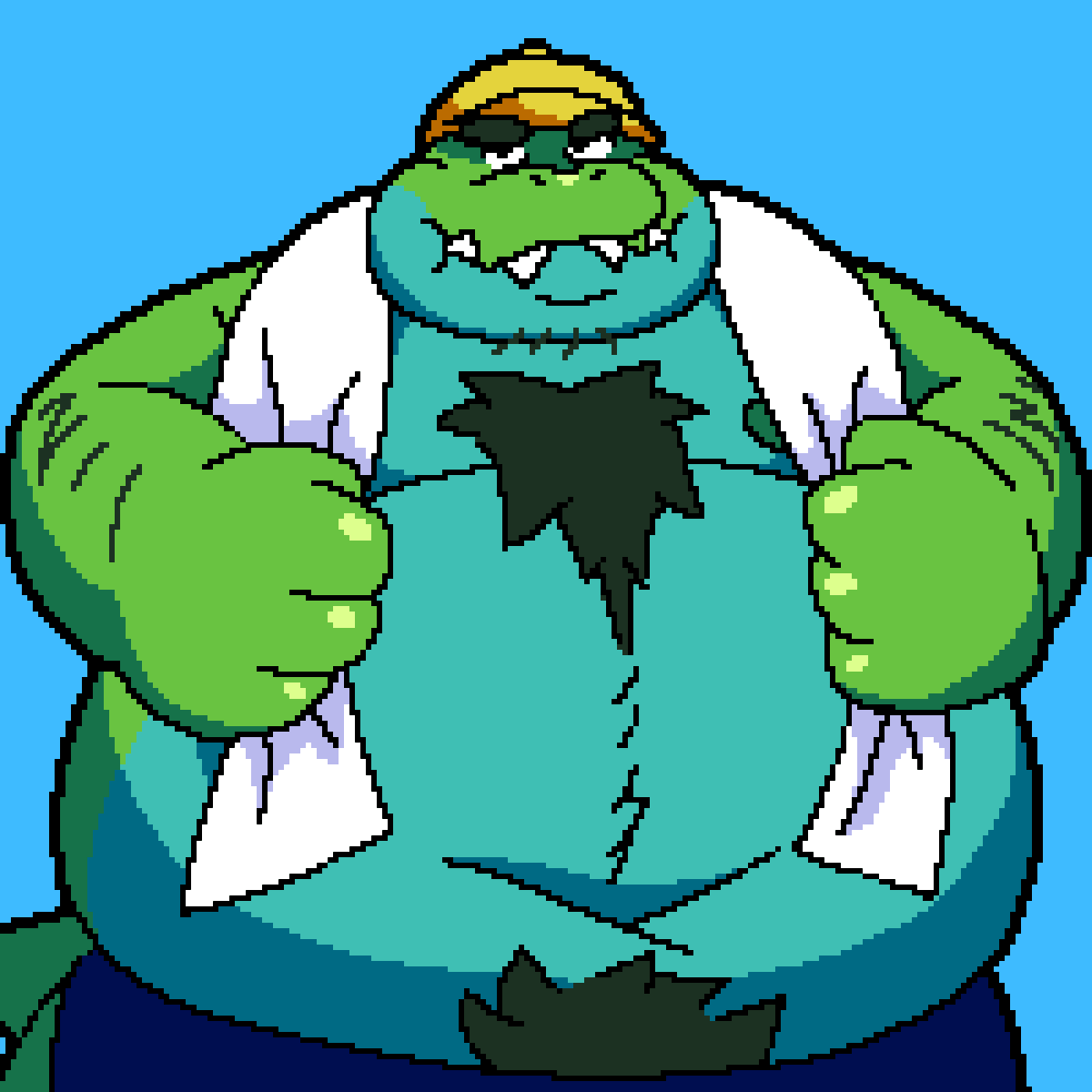 Bearffet's tweet photo. a piece for fellow gator oomf @some_gaymer WE LOVE FAT CHUDS HERE https://t.co/pk2JmGSbYP