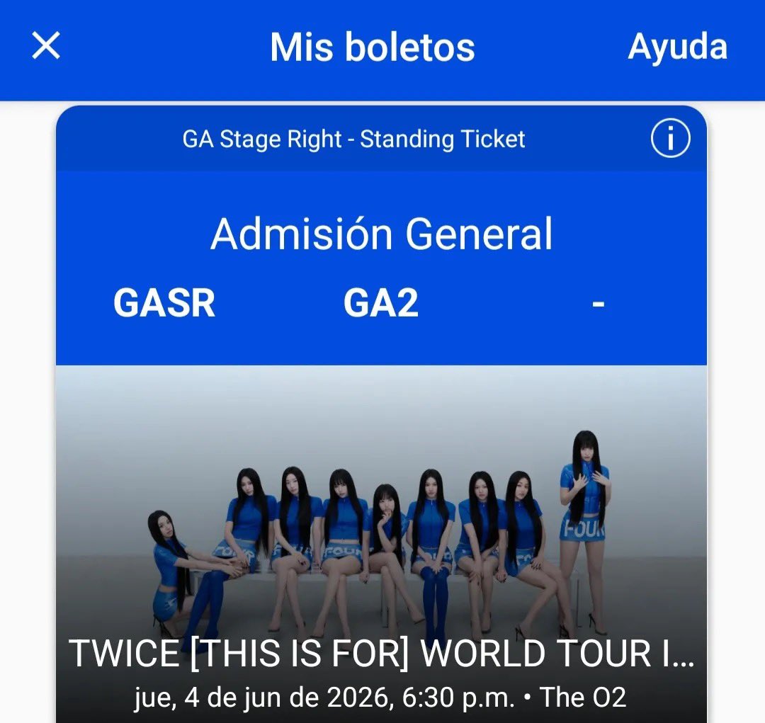 miniyoui's tweet photo. Hello Onces! I am looking to sell 1 standing ticket for TWICE concert on June 4 at The O2 Arena, London.

Details:
* Standing ticket 
*  Zone: GA stage right
* Ticket Type: Mobile transfer
* Price: £160 (Open to negotiation) 

++++ https://t.co/0k0kvRbKnD