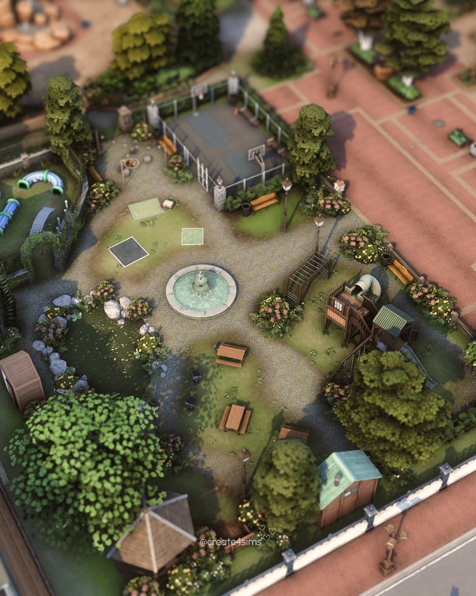 create4sims's tweet photo. Parks in the sims just make me so happy 🌿 #thesims4 https://t.co/IQ7PqB40jd
