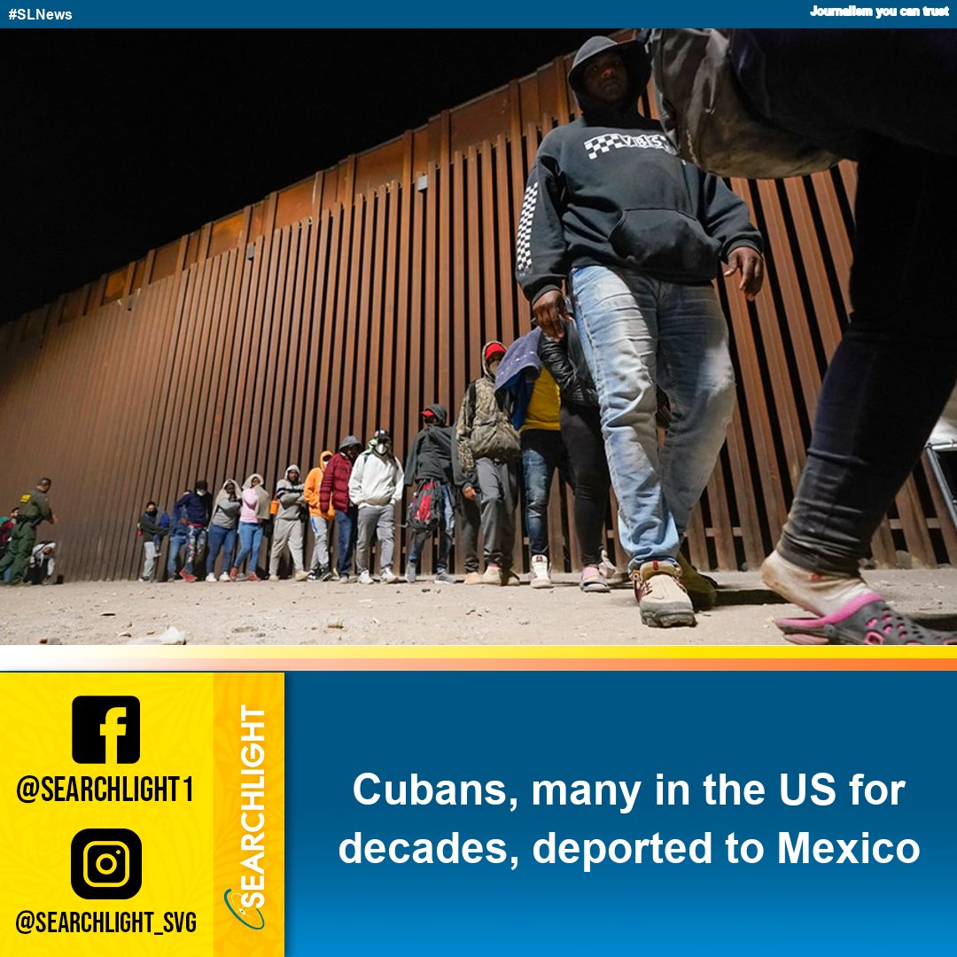 SearchlightSVG's tweet photo. The Trump administration has deported thousands of Cubans, many of them older adults, to Mexico, denying them due process and leaving many stranded without access to basic services, Human Rights Watch said in a report released on May 27, 2026.

Read More: https://t.co/fs1BGx175A https://t.co/oodxOf6xVL
