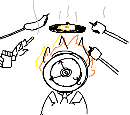 DOUXVERIE's tweet photo. / was talking to my friends and one of them said do you think they use dante as a personal stove/lighter and i wanted to visualize it by drawing it on ms paint https://t.co/GEyWLuqJ6v