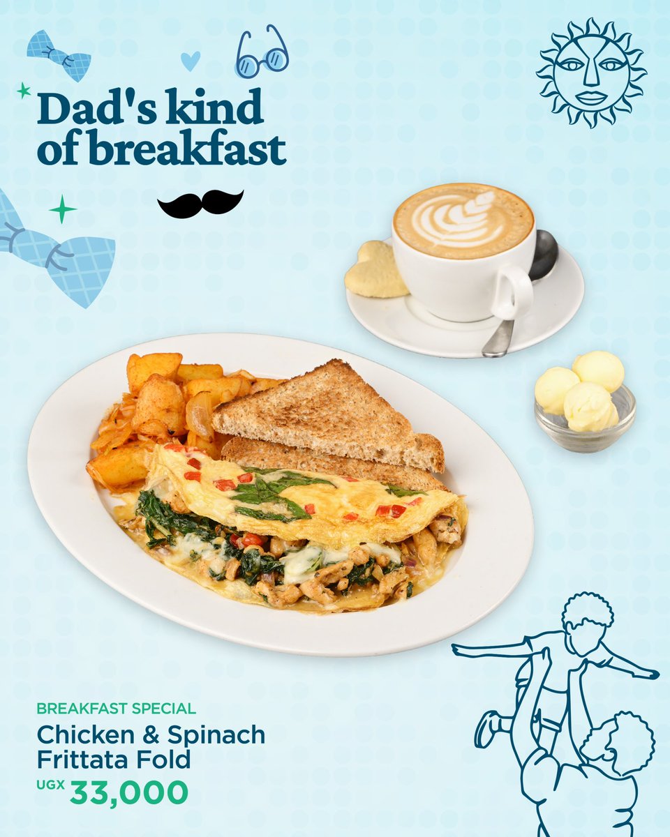 JavaHouseUG's tweet photo. A wholesome start to your day never tasted this good.😎

Enjoy our Chicken &amp; Spinach Frittata Fold at all our branches.

JuneSpecials | MadeWithLove https://t.co/qNZIzrwFNJ