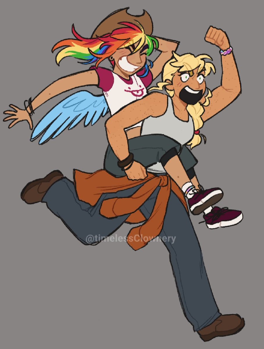 timelessClownry's tweet photo. happy gay month cause yk ur gay and stuff 🌈🍎

#mylittlepony https://t.co/pdDn9YoHhu