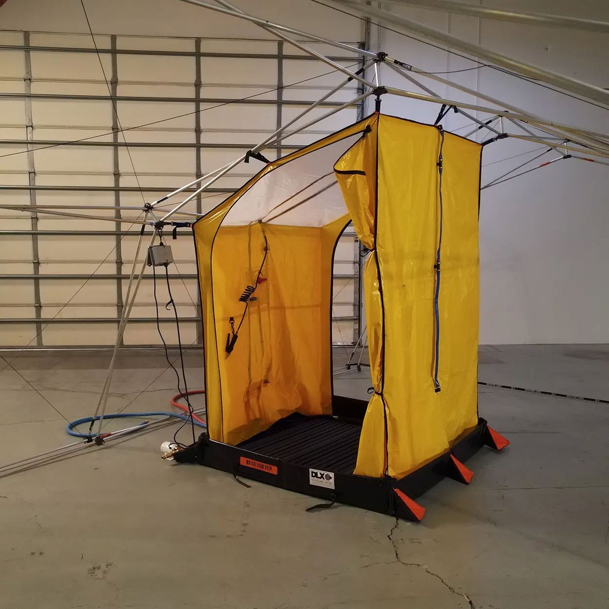 DeployedLogix's tweet photo. 60 seconds is all it takes to deploy. It took us even less time to realize Day 1 at #Interschutz2026 is going to be unforgettable!

We’ve brought our field-proven emergency ASAP-18 shelter, FEMA-compliant BALDR Decon, Litter Conveyor System, PLEx-HQcase and ASAP-HUB® directly to Hannover.

Find us: Hall 17 - Stand B26
Don't wander the halls wondering how to upgrade your disaster response system. Walk straight to the team trusted by first responders worldwide.

Link to schedule a meeting at Stand B26
https://t.co/PC1w4kfSxC

#DeployedLogix #Interschutz #FirstResponders #EmergencyResponse #CivilProtection #Interschutz2026
