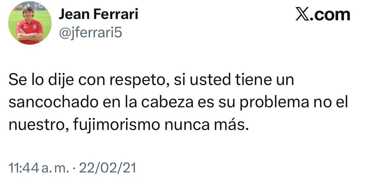 elgatogrone's tweet photo. Fujimori Nunca Más jajajajaja https://t.co/IrhWmQiOsq