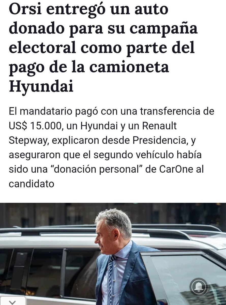 marcosriera87's tweet photo. ¿El tipo le afanó el auto que le dono CarOne al frente amplio para la campaña electoral 🤣
¿Ya podemos llamar esto corrupción? https://t.co/8OgCv2gD6h