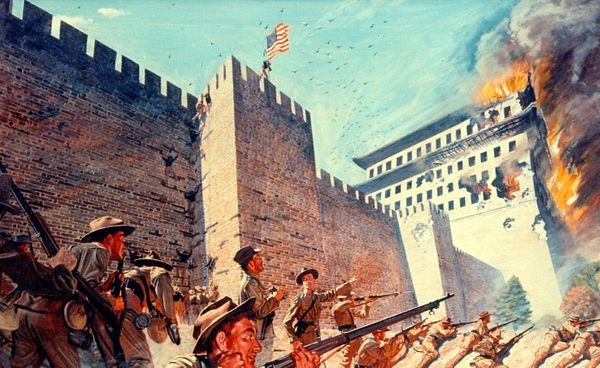 JackChambersGB's tweet photo. Americans storming the walls of Beijing https://t.co/5u1gxzvtjm