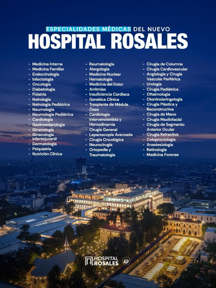 Sara_AyalaSv's tweet photo. @nayibbukele El nuevo Hospital Rosales contará con muchas especialidades médicas. Ya está habilitado para recibir EMERGENCIAS. https://t.co/rHHrUxCKvJ