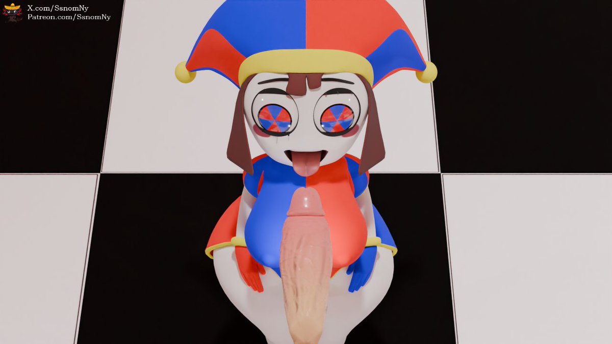 SsnomNy's tweet photo. Pomni 🤡, the hungry jester 😈

Continued =❤️🔁 Please :3

✨ 3D Commissions Open ✨
📩 DM me for info! 📩

Can you help me reach 50 members please? :3  https://t.co/WAamkTV9zD https://t.co/121agOzpvz