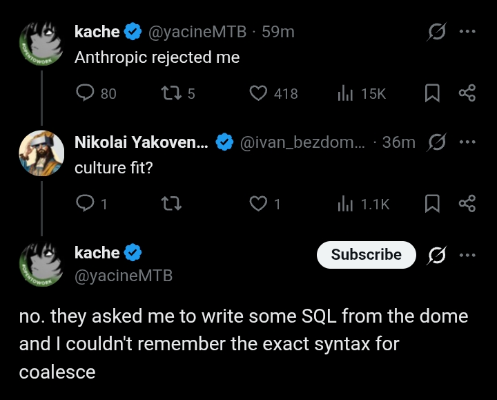 tolly_xyz's tweet photo. >"AI will write 100% of the code"
>asking these sorts of braindead interview questions

what did dario mean by this? https://t.co/dtjv00QrsF