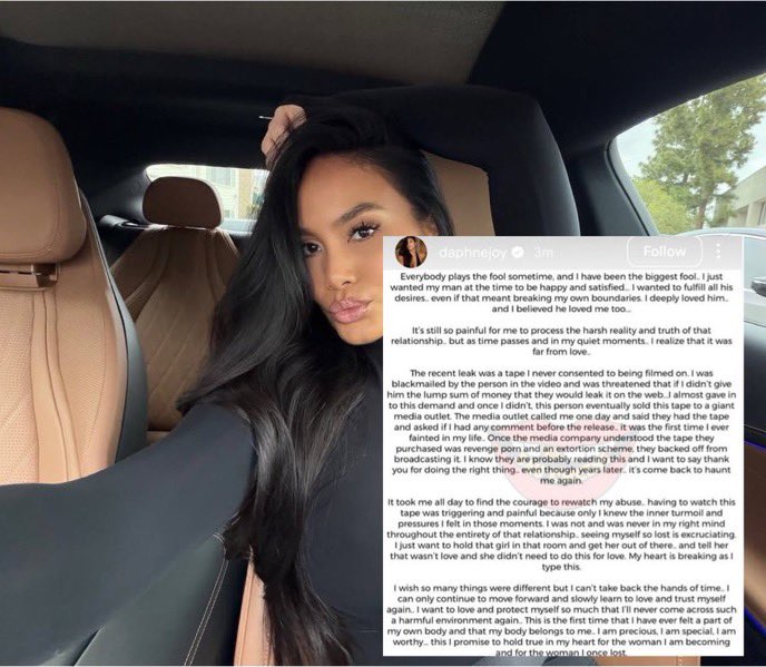 bellick01's tweet photo. Daphne Joy said she was abused after alleged sex tape featuring her, Diddy &amp; another man leaks online: do you believe her? https://t.co/rJhAFhcOmJ