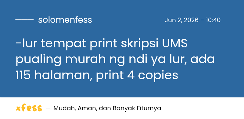 Solo Menfess tweet media