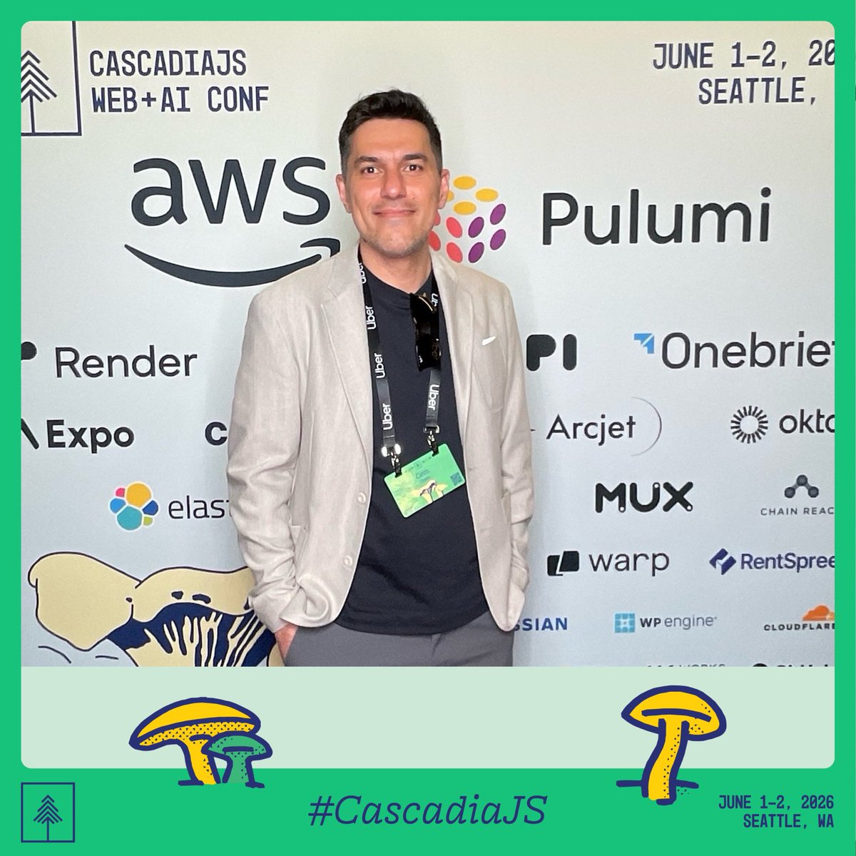 cemalper's tweet photo. First time at @CascadiaJS https://t.co/zJGZOgXKHD