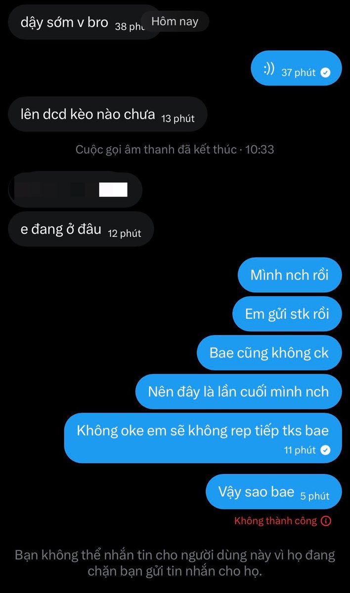 Punsativa's tweet photo. Mấy bro chỉ phốt theo số đông còn mấy thằng như này , call xong chặn thì đéo ai quan tâm =)) 🙏🏻 https://t.co/tMsHHvg1uo