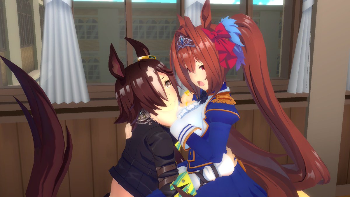 BrodingersShat's tweet photo. I made this in gmod a while ago #vodsca #umamusume #yuri #umayuri #pridemonth https://t.co/b9fYAk7n8N