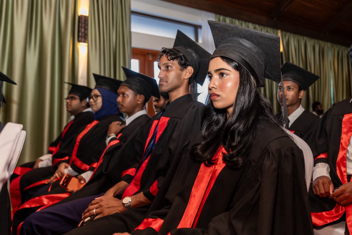 YouthGovMv's tweet photo. Yesterday, we celebrated the graduation of the 3rd cohort of the Marriott International Maldives Apprenticeship Program. Chief Guest, Commissioner of Sports Mohamed Tholal congratulated the 40 graduates and expressed gratitude to all partners for their support. https://t.co/VDsfHycmre