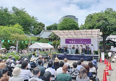 bunkyo_tokyo's tweet photo. 【第42回文京あじさいまつり 開催✿】
あじさいが咲き誇る富士塚が限定公開！土曜日・日曜日を中心にイベントも開催✨
日時：6/6（土）～6/14（日）
会場：白山神社・白山公園
ぜひ会場で梅雨の風物詩をお楽しみください！
https://t.co/bdM8Mcszxa https://t.co/A34AwuONBN