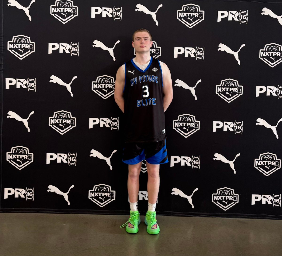 mosesk225's tweet photo. Colton Helton (@Coltonhelton23) continues to prove that production and winning impact go hand in hand. The 6'4 Class of 2027 guard has been one of the most consistent performers on the PUMA NXTPRO circuit for @KYFutureElite27, putting together a string of impressive games that showcase just how complete his game has become.

The blue-collar stud has been absolutely lethal from beyond the arc, bringing the rain with a silky smooth touch, quick release, and unlimited range that forces defenses to pick him up the moment he crosses half-court. His scoring explosions have included 38 points with 10 triples and 7 rebounds, 26 points with 8 rebounds and 10 dimes for a double-double, 23 points with 5 threes, 21 points and 7 rebounds, and another 20-point performance with 4 triples, 6 rebounds, and 5 dimes. Those numbers paint the picture of an elite shooter, but Colton's game goes much deeper than simply making shots.

What makes him such a difficult matchup is his ability to impact the game from every angle. His attacking ability off the bounce continues to evolve, allowing him to attack off the bounce, finish plays, and create pressure on defenses that are already worried about his jumper. Once defenders begin overplaying the shot, Colton makes them pay by attacking gaps and creating opportunities for others.

He is also a dazzling passer with excellent court vision and a high basketball IQ. Colton sees plays develop before they happen, delivers timely dimes, and consistently makes the right read. Whether it is threading a dime through traffic, finding an open shooter, or creating easy baskets for teammates, he has shown the ability to be every bit as dangerous as a playmaker as he is as a scorer. His 10 assist double-double was a perfect example of how he can take over a game without forcing shots.

Even with all the offensive firepower, Colton still embraces the gritty side of basketball. He attacks the boards with toughness, competes defensively, and brings a blue-collar mentality every time he steps on the floor. His combination of shooting, passing, rebounding, defensive effort, and basketball IQ allows him to influence winning in a variety of ways. As his all-around game continues to grow, Colton is becoming one of the most versatile and productive guards on the circuit and a player that opposing teams must account for every possession.
@TaraHelton6 @NextUpRecruits @JosephDecker23 @BigBlueDylan