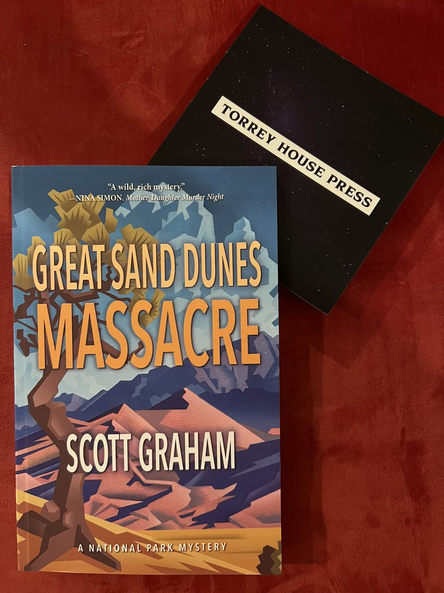 dajmeyer's tweet photo. Newest National Park Mystery, _Great Sand Dunes Massacre_ by Scott Graham just arrived from @TorreyHouse. Looking forward to reading it! https://t.co/cC3pr5F9lO