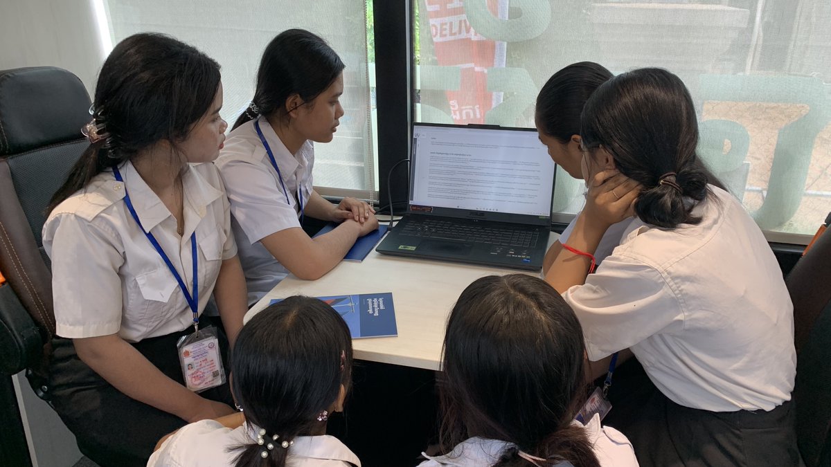 KRTribunal's tweet photo. On June 2, 2026, a total of 934 students, including 532 females, from Hun Sen Rung Roeung High School actively participated in an outreach program conducted by the ECCC Mobile Resource Center, which arrived at their school. The program aimed to enhance students’ understanding of Khmer Rouge history and the judicial process of the ECCC in seeking justice for victims.

During the program, students engaged in presentations, group discussions, Q&A sessions, and watched documentary videos related to key cases and significant verdicts against Khmer Rouge leaders. This participation not only strengthened their knowledge of law and history but also encouraged youth to appreciate the values of peace, human rights, and the importance of preventing such atrocities from happening again.

Through this outreach activity, the ECCC continues its mission to pass on knowledge to younger generations, ensuring that history is not forgotten and that justice is respected and preserved in Cambodian society.

#ECCC #KhmerRougeTrials #JusticeForCambodia #CambodianHistory