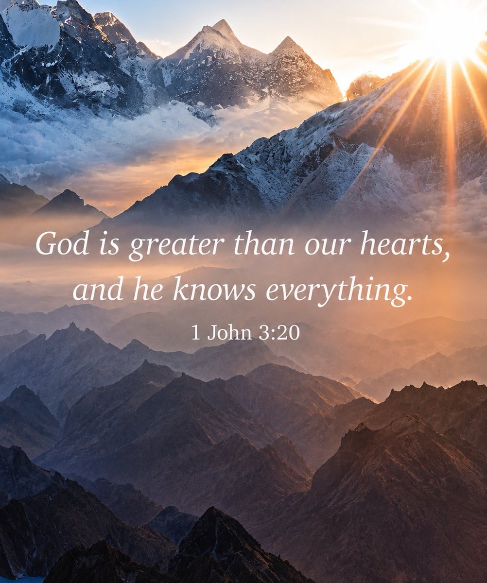The__Bible7's tweet photo. 1 John 3:20 https://t.co/RMXSO6pFAG