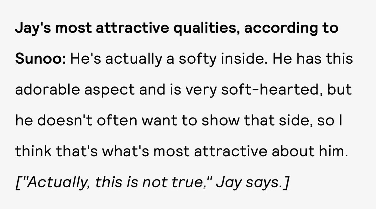 4j20th's tweet photo. so according to sunoo.... jay is really soft-hearted🥹🥹 but he doesnt often want to show that side T__T and the most devastating is sunoo finds this side of him really attractive T__T wondering how many soft-hearted moment have sunoo witnessed for him to say this... my jaynoo🥹 https://t.co/J8Ezs5Mlah