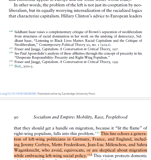 threenipples's tweet photo. started this book, but is this even accurate? (Corbyn and Melenchon as left-wing nationalists). this quoted a single online The Nation article "Meet Europe’s Left Nationalists" https://t.co/xRc2KRp0WA