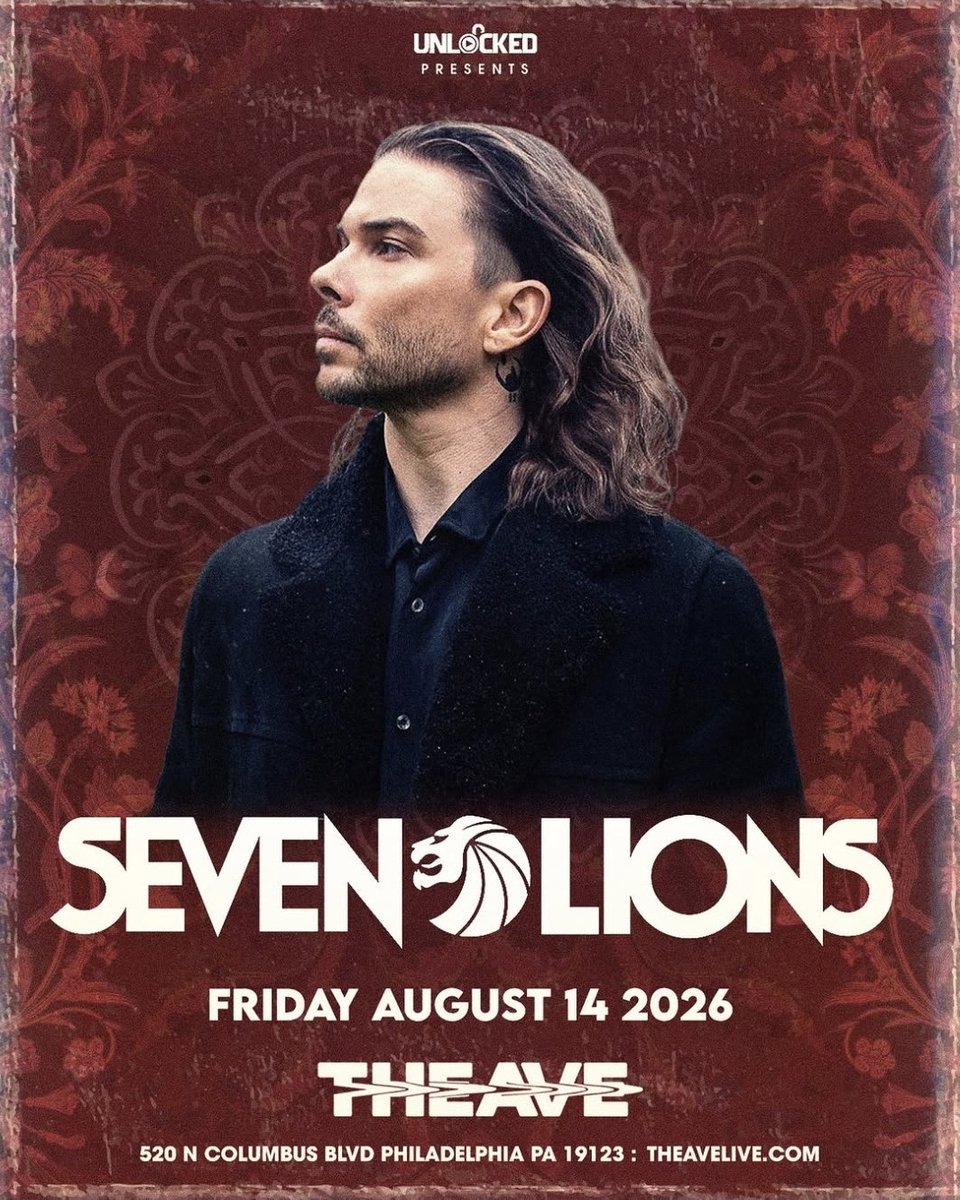 Internetking14's tweet photo. COME SEE @SevenLionsMusic AT @TheAvePHL ON FRIDAY AUGUST 14TH

CLICK HERE FOR TICKETS OR TABLE RESERVATIONS:
https://t.co/qvNSi82Sq8

21+ TO ENTER!!! https://t.co/UucUPxqDHv