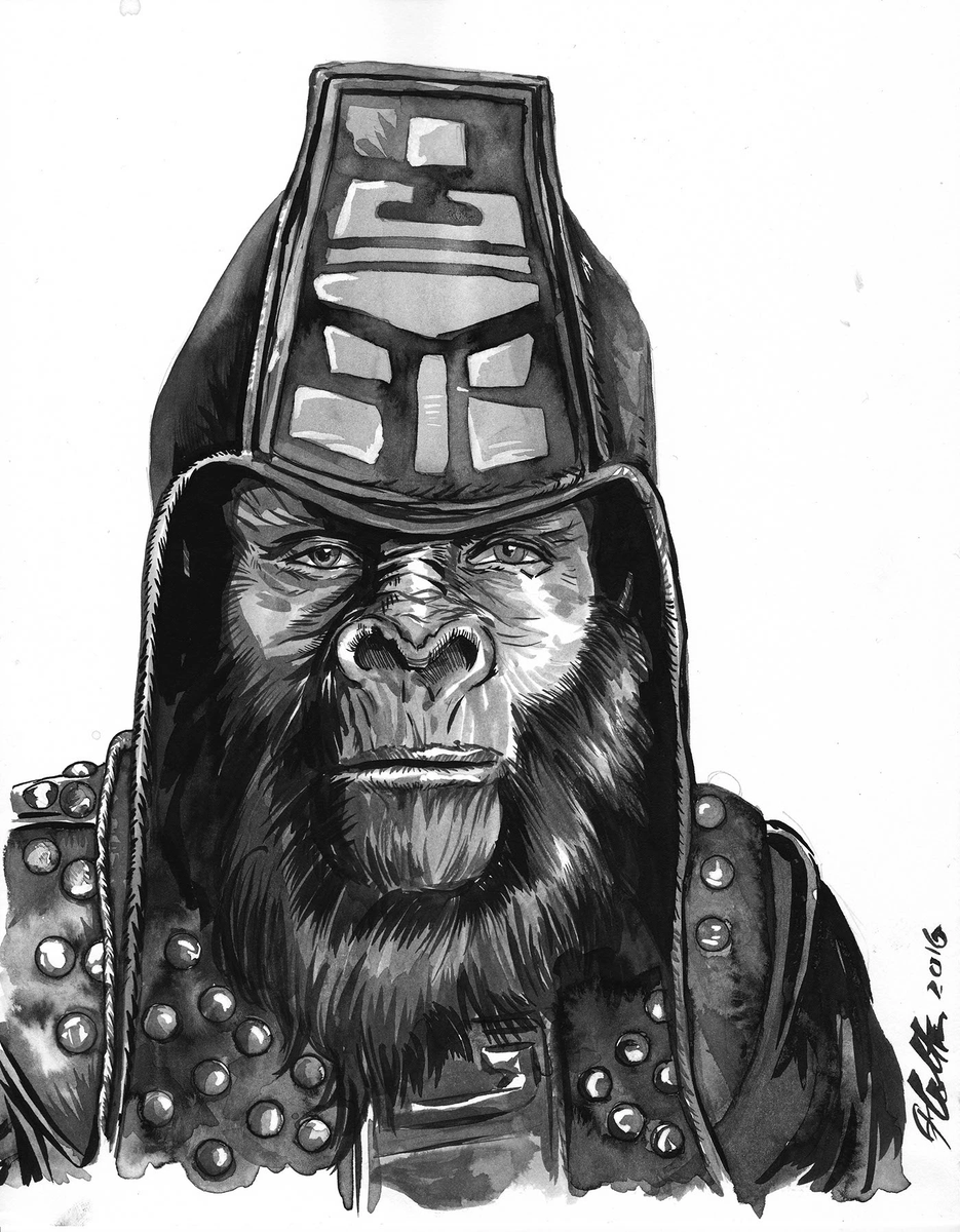 JonathanJColton's tweet photo. Some pen and ink commissions I did a little bit ago. 

Gremlins, Skeletor, Planet of the Apes and... https://t.co/Pfo6FnaNVF