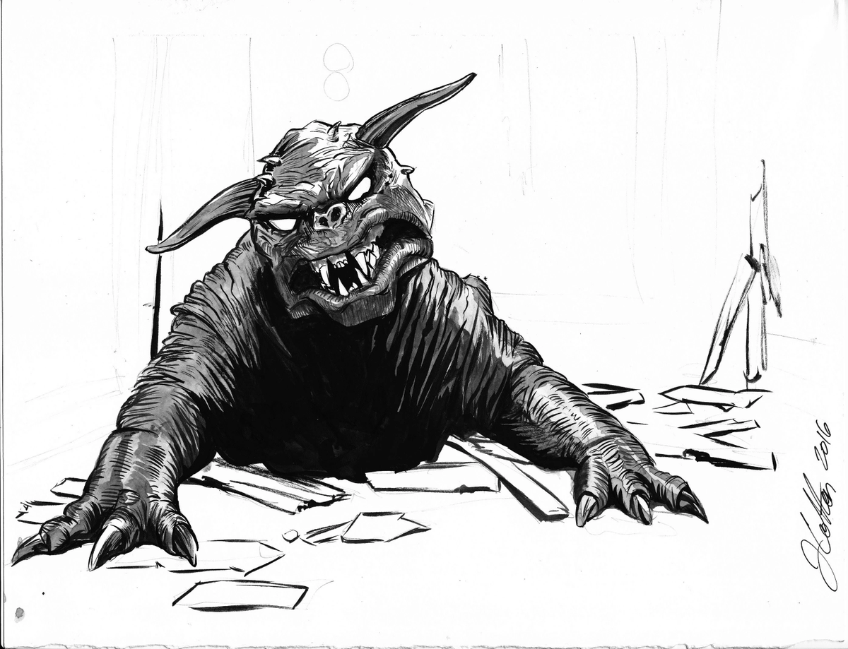 JonathanJColton's tweet photo. Some pen and ink commissions I did a little bit ago. 

Gremlins, Skeletor, Planet of the Apes and... https://t.co/Pfo6FnaNVF