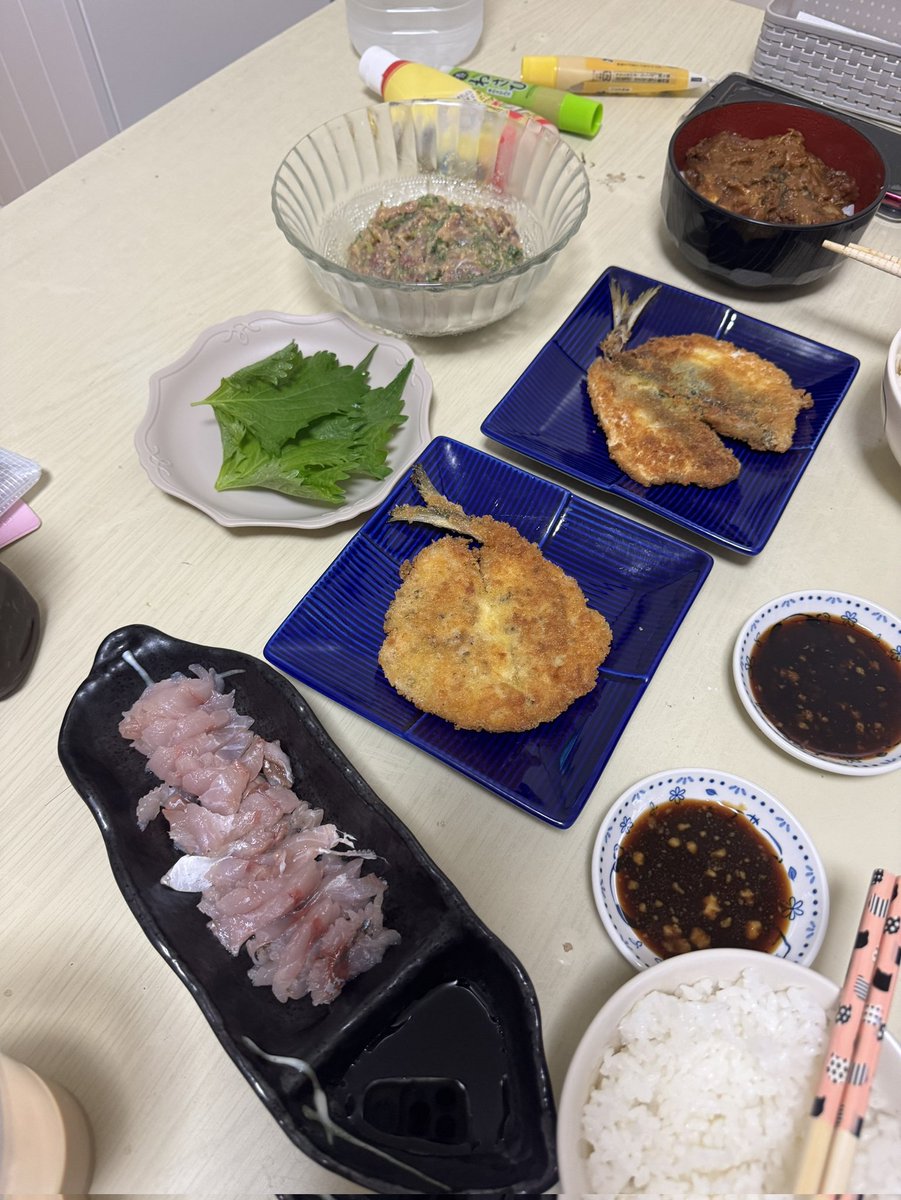 Gomitterorz's tweet photo. 我ながらいい出来のアジ料理できた https://t.co/utJGdpkGWl