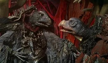 ReviewsPossum's tweet photo. When I'm President, I will require all of my cabinet members to do a Skeksis voice during meetings.

I will also mandate gradual changes to the dress code until they have to dress like them too.

Disputes will be solved via Trial by Stone. https://t.co/MDIDwaibKu
