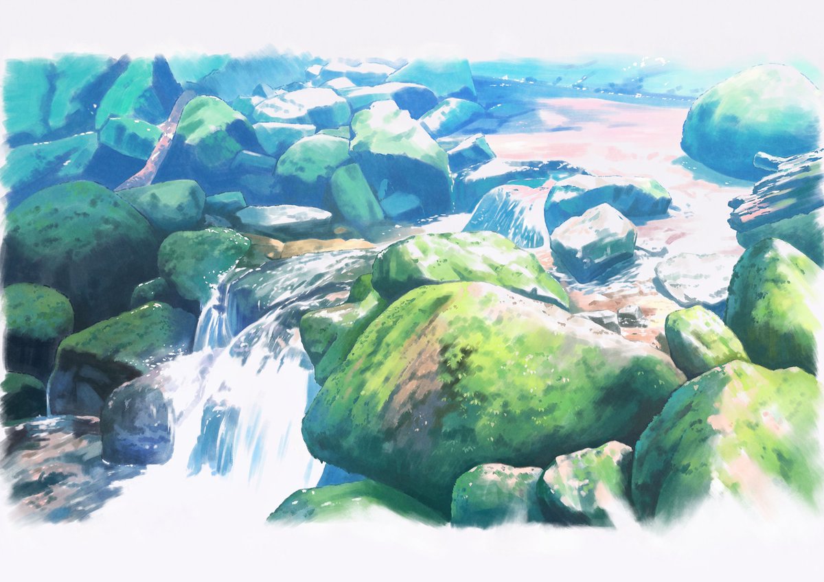 kynemuro's tweet photo. 屋久島の絵4点セット🌴 https://t.co/nwPE7WAecV
