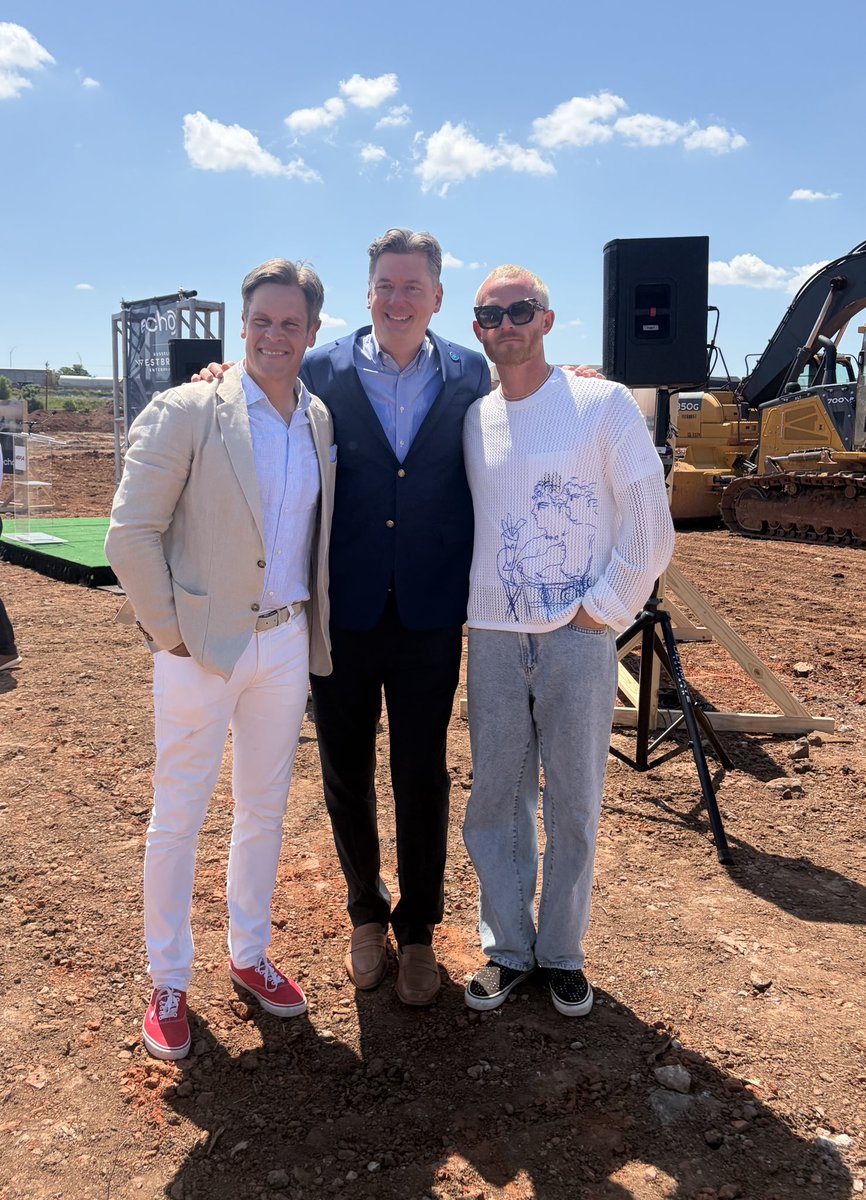 davidfholt's tweet photo. Oklahoma City… The only city that loses the Western Conference Finals on Saturday and is building a new stadium by Monday.  The only city that is building a new stadium and a new arena at the same time a few blocks apart, and will open both the same year we host seven events of the Olympics. 

It’s a special time in OKC and today was a special day, as we broke ground on the MAPS 4 multipurpose stadium, which will host the USL and UFL and open the door to other opportunities.  The stadium will also be a catalyst to a new development around the stadium, led by Echo, Christian Kanady, Mark Beffort, Russell Westbrook, Nick Gross, among others. 

Thanks to everyone who made this day possible.  Yeah, I know we lost the game on Saturday, but it’s still true that all we do is win in OKC.  #1OKC