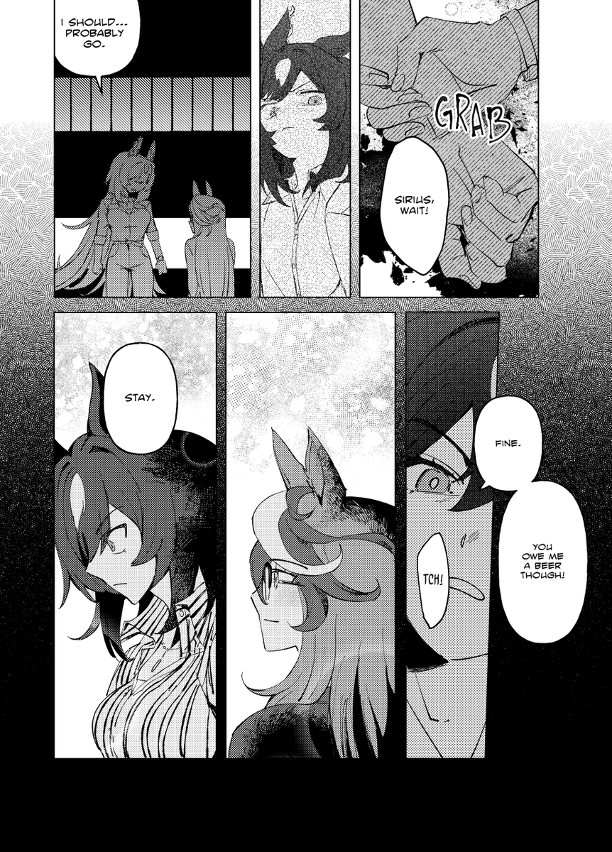 nodplus50pts's tweet photo. my contribution to the rdsr 「it's a quiet love, izakaya love」 anthology 🐎🐎 https://t.co/T501pz0HRm