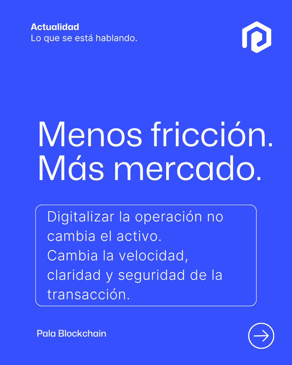 PalaBlockchain's tweet photo. Cuando la forma de vender es lenta, confusa y pesada, no solo demora.
También enfría decisiones, complica procesos y hace caer oportunidades.

Por eso el problema no era solo comercial.
Era operativo. ⚙️

La tecnología no cambia el activo.
Cambia la operación. 🔄

⚡ Menos fricción
🔍 Más claridad
📈 Más mercado

¿Era la demanda o era la forma de vender? Debatamos.👇💬

#PalaBlockchain #RWA #RealEstate #Proptech #Blockchain