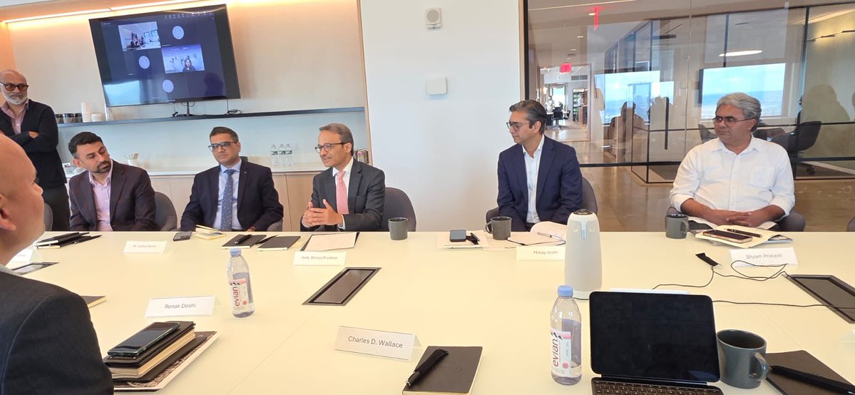 IndiainNewYork's tweet photo. Consulate General of India in New York, in association with @Wipro , convened an insightful discussion on Global Capability Centres (GCCs).

The focus was also to promote @GIFTCity_ City & Odisha as attractive destinations for GCCs.

 @IFSCA_Official Chairperson Mr. K. Rajaraman highlighted advantages of setting up GCCs in the GIFT City. 

Mr. Vishal Kumar Dev @vishaldevk , Additional Chief Secretary of Odisha presented the incentives Odisha is offering to attract GCCs and IT related investment.

The discussion covered key themes including scaling and upskilling of GCCs, the 4C drivers—Cost, Control, Capability and Carbon, the transition from people-centric to technology-driven models, AI-led transformation, and India’s emergence as a global GCC hub with over 2100 centres.

Consul General @binaysrikant76 highlighted the growing importance of India as a Trusted Partner and immense potential as a global innovation and talent hub. 

The leaders of technology industry associated with GCCs shared valuable insights into India’s evolving GCC landscape and the changes happening in this area.

@MEAIndia @PMOIndia @IndianEmbassyUS @IndianDiplomacy @mygovindia @DDNewslive @PTI_News @PIB_India
