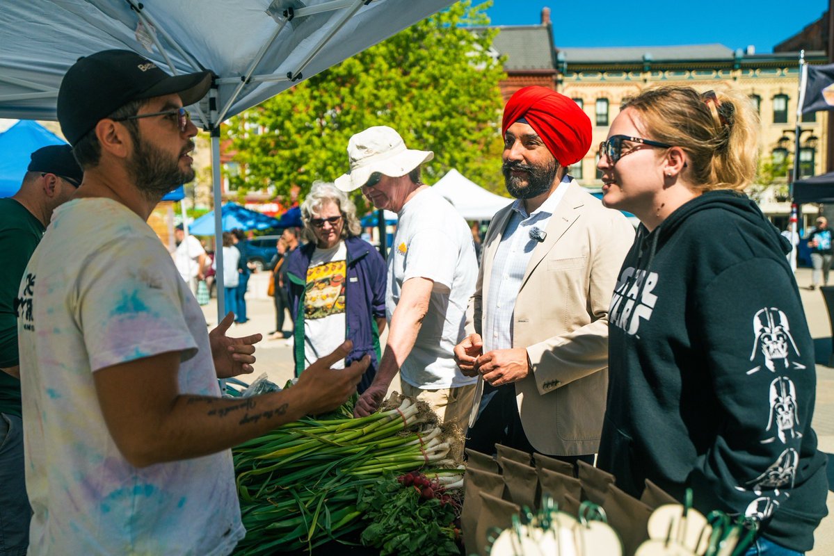 NavdeepSBains's tweet photo. There’s something special about Stratford on a sunny day.

From the farmers market, to Pride, to conversations with local residents, I was reminded that communities like Stratford are full of talent, energy, and potential. https://t.co/1B2qYYxdaB