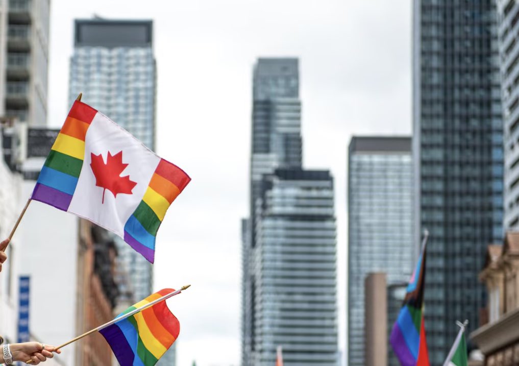 CanadianKita's tweet photo. Canadian Kita wishes YOU a happy pride month! 🇨🇦🏳️‍🌈🏳️‍⚧️ from a city that really knows how to celebrate! https://t.co/ue2LQZhGBK