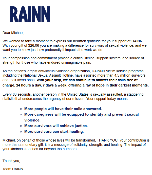 MichaelAZekas's tweet photo. Many victims of assault, abuse, and grooming have to heal without getting justice. If you drop $20 today, use it for a good cause to help victims get support and closure from their abusers. https://t.co/n7AhWn03ai